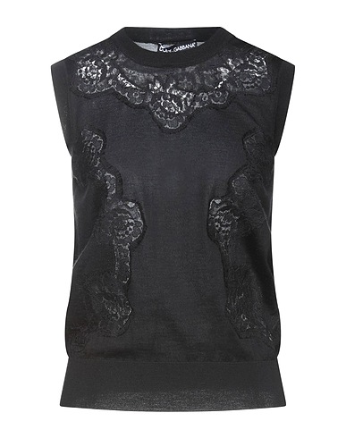DOLCE&GABBANA Cashmere blend Black 65% Cashmere, 20% Silk, 11% Cotton, 4% Polyamide