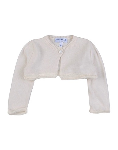 SIMONETTA TINY Shrug Ivory 47% Virgin Wool, 30% Viscose, 15% Polyamide, 8% Cashmere