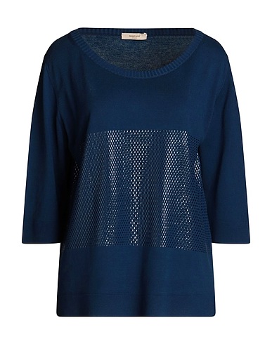 MARANI JEANS Pullover Marineblau 100% Baumwolle