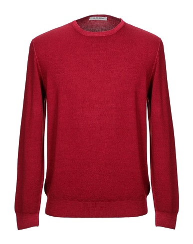 LA FILERIA Pullover Bordeaux 100% Lana Vergine