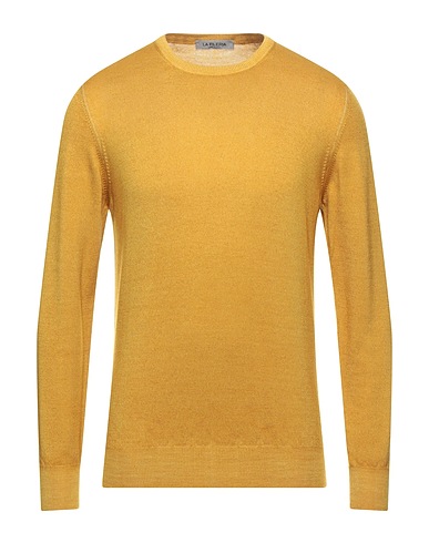 LA FILERIA Jumper Yellow 100% Virgin Wool