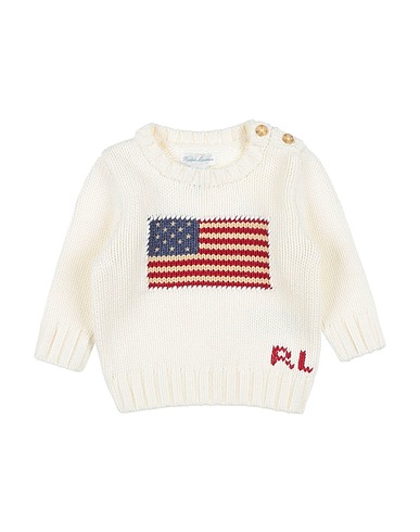 POLO RALPH LAUREN Jumper Ivory 100% Cotton