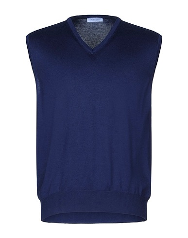 GRAN SASSO Sleeveless sweater Midnight blue 100% Cotton