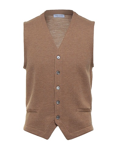 GRAN SASSO Cardigan FOR BONGENIE GRIEDER SINCE 1891 Camel 100% Virgin Wool