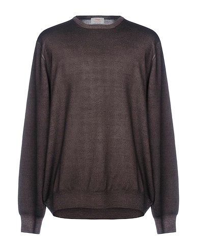 GRAN SASSO Sweater Dark brown 100% Virgin Wool