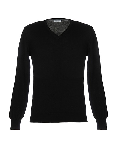 GRAN SASSO Jumper Black 100% Virgin Wool