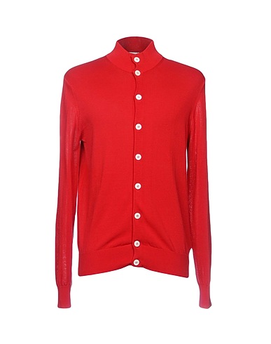 BALLANTYNE Cardigan Red 100% Cotton