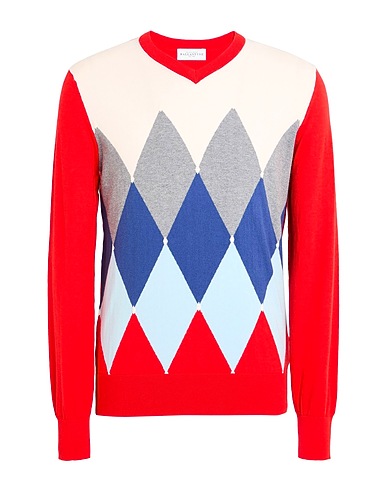 BALLANTYNE Jumper Red 85% Cotton, 15% Cashmere