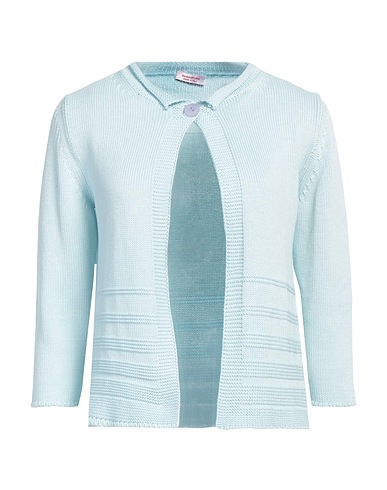 ROSSOPURO Strickjacke Himmelblau 100% Baumwolle