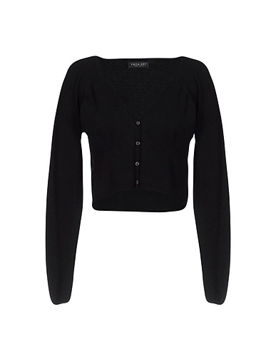 TWINSET Shrug Black 70% Viscose, 30% Polyester