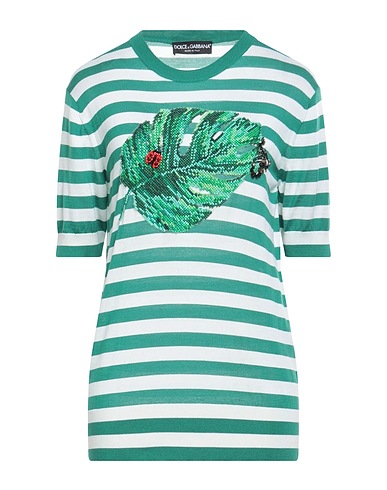DOLCE&GABBANA Cashmere jumper Green 70% Cashmere, 30% Silk