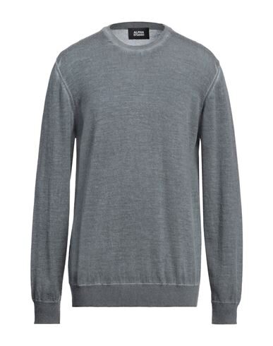 Alpha Studio Sweaters In Grey