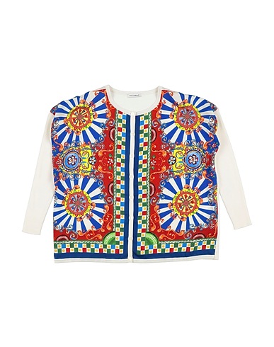 DOLCE&GABBANA Cardigan White 98% Silk, 2% Elastane