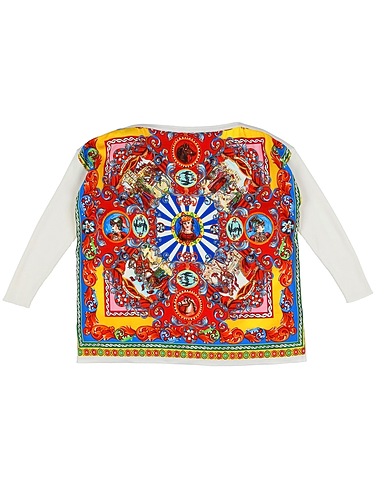 DOLCE&GABBANA Jumper Red 98% Silk, 2% Elastane