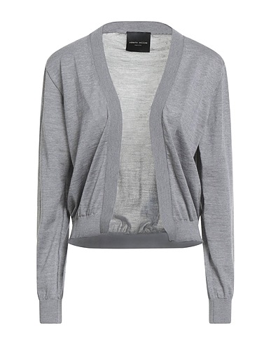 ROBERTO COLLINA Cardigan Light grey 100% Merino Wool