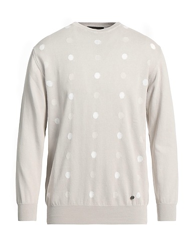 LABORATORI ITALIANI Pullover Hellgrau 100% Baumwolle