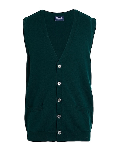 DRUMOHR Cardigan Green 100% Cashmere