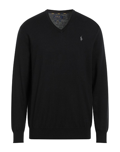 POLO RALPH LAUREN Pullover Pima Cotton Sweater		 Nero 100% Cotone