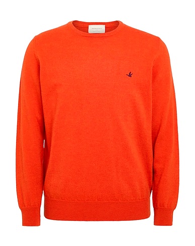 BROOKSFIELD Jumper Orange 100% Virgin Wool