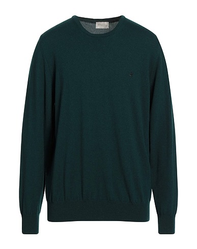 BROOKSFIELD Pullover Dunkelgrün 100% Schurwolle