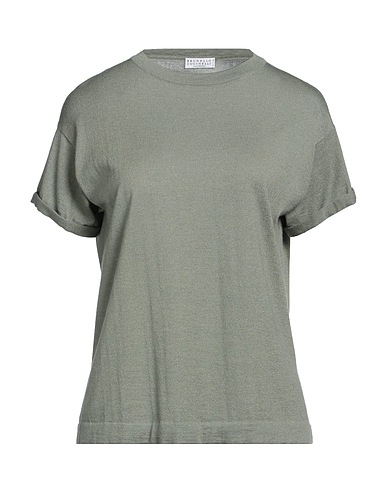 BRUNELLO CUCINELLI Cashmere jumper Military green 51% Cashmere, 22% Silk, 20% Polyamide, 7% Metallic Polyester