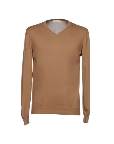 Alpha Studio Sweaters In Camel