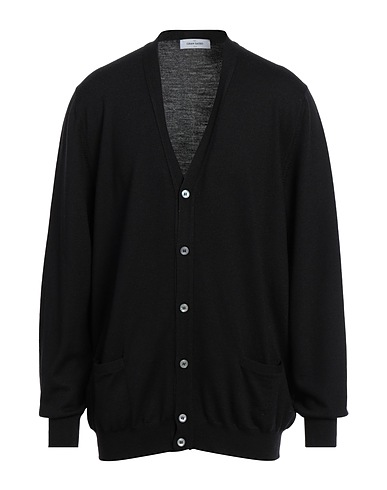 GRAN SASSO Cardigan Black 100% Virgin Wool