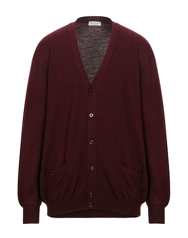 GRAN SASSO Cardigan Dark purple 100% Virgin Wool