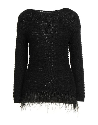 GUESS Pullover Schwarz 37% Acryl, 28% Polyamid, 28% Mohair, 7% Metallfaser