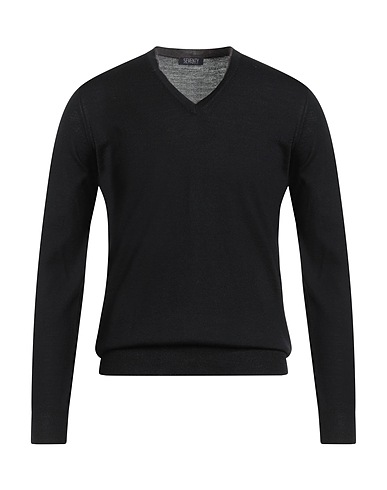 SEVENTY VENEZIA Πουλόβερ SERGIO TEGON Μαύρο 100% Μαλλί, Πολυεστέρας