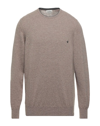 BROOKSFIELD Pullover Tortora 100% Lana Vergine