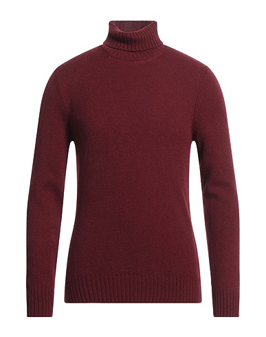GRAN SASSO Polo neck Burgundy 100% Virgin Wool