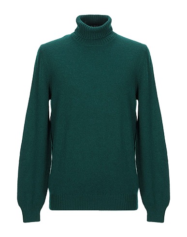 GRAN SASSO Turtleneck Emerald green 100% Virgin Wool