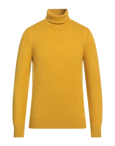 GRAN SASSO Col roulé Jaune-orange 100% Laine vierge