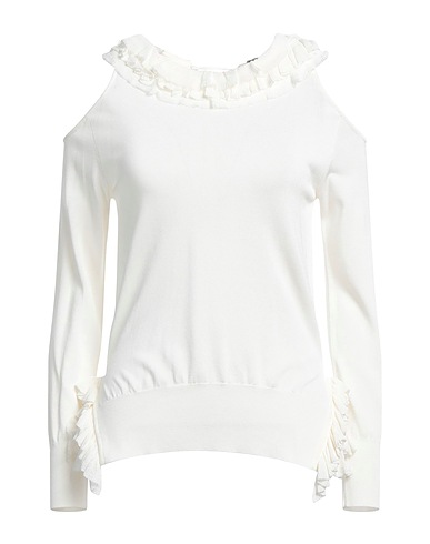 ERMANNO SCERVINO Pullover Avorio 91% Viscosa, 8% Poliestere, 1% Poliammide