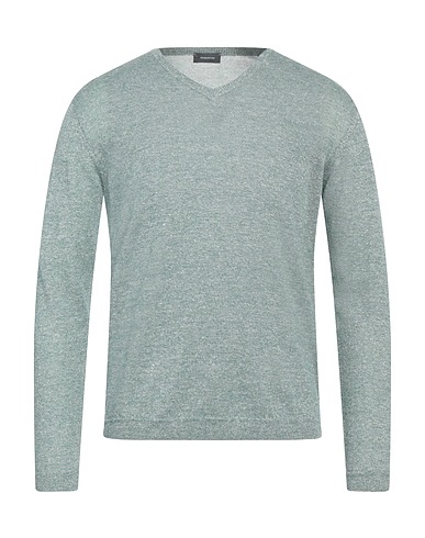 ROSSOPURO Pullover Verde chiaro 68% Lino, 32% Cotone