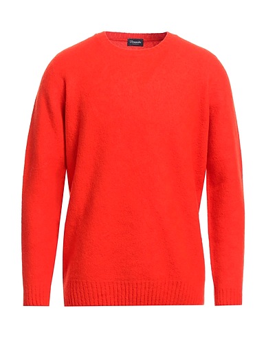 DRUMOHR Pullover Rosso pomodoro 100% Lana d'agnello