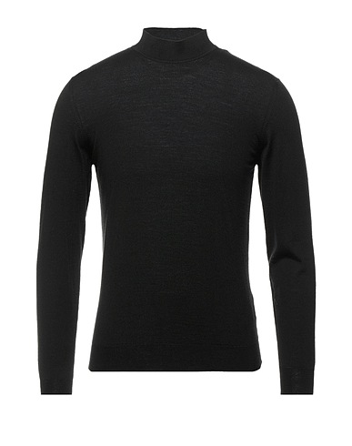 DRUMOHR Turtleneck Black Super 140s Wool