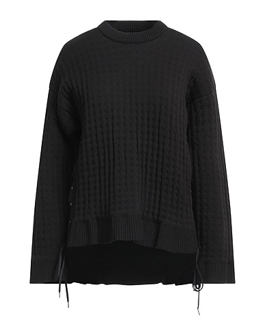 RABANNE KNITWEAR Black 25% Viscose, 21% Acrylic, 21% Polypropylene, 21% Virgin Wool, 12% Polyester