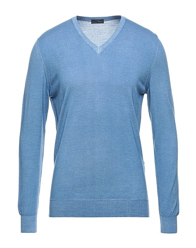 DRUMOHR Sweater Pastel blue 100% Super 140s Wool
