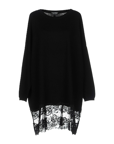 TWINSET Sweater NERO 32% Cotton, 32% Viscose, 19% Elastane, 13% Wool, 4% Cashmere