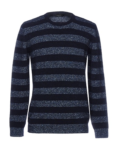 ROBERTO COLLINA Jumper Midnight blue 30% Wool, 30% Nylon, 18% Alpaca wool, 12% Other Fibres, 10% Silk