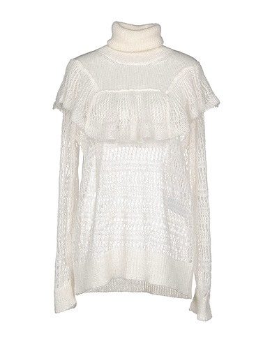 STELLA McCARTNEY Polo neck White 67% Mohair wool, 30% Polyamide, 3% Wool