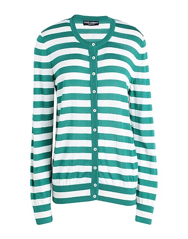 DOLCE&GABBANA Cardigan Green 70% Cashmere, 30% Silk