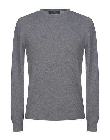 GREY DANIELE ALESSANDRINI Pullover Grigio 90% Lana, 10% Cachemire