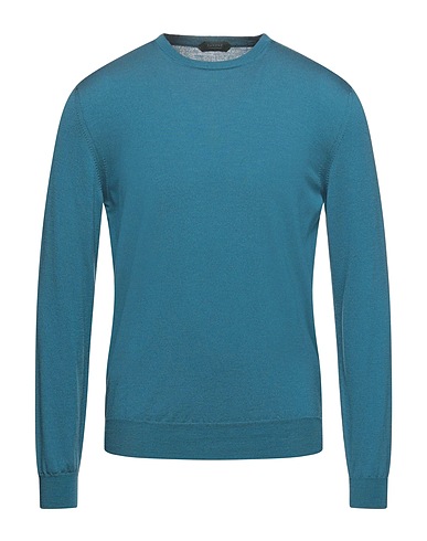 ZANONE Pullover Verde petrolio 95% Lana Vergine, 5% Poliammide
