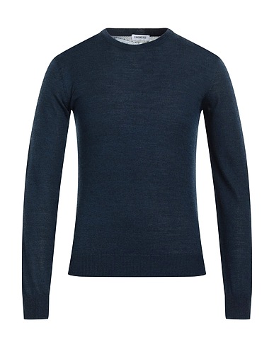 BIKKEMBERGS Jumper Midnight blue 50% Wool, 50% Acrylic