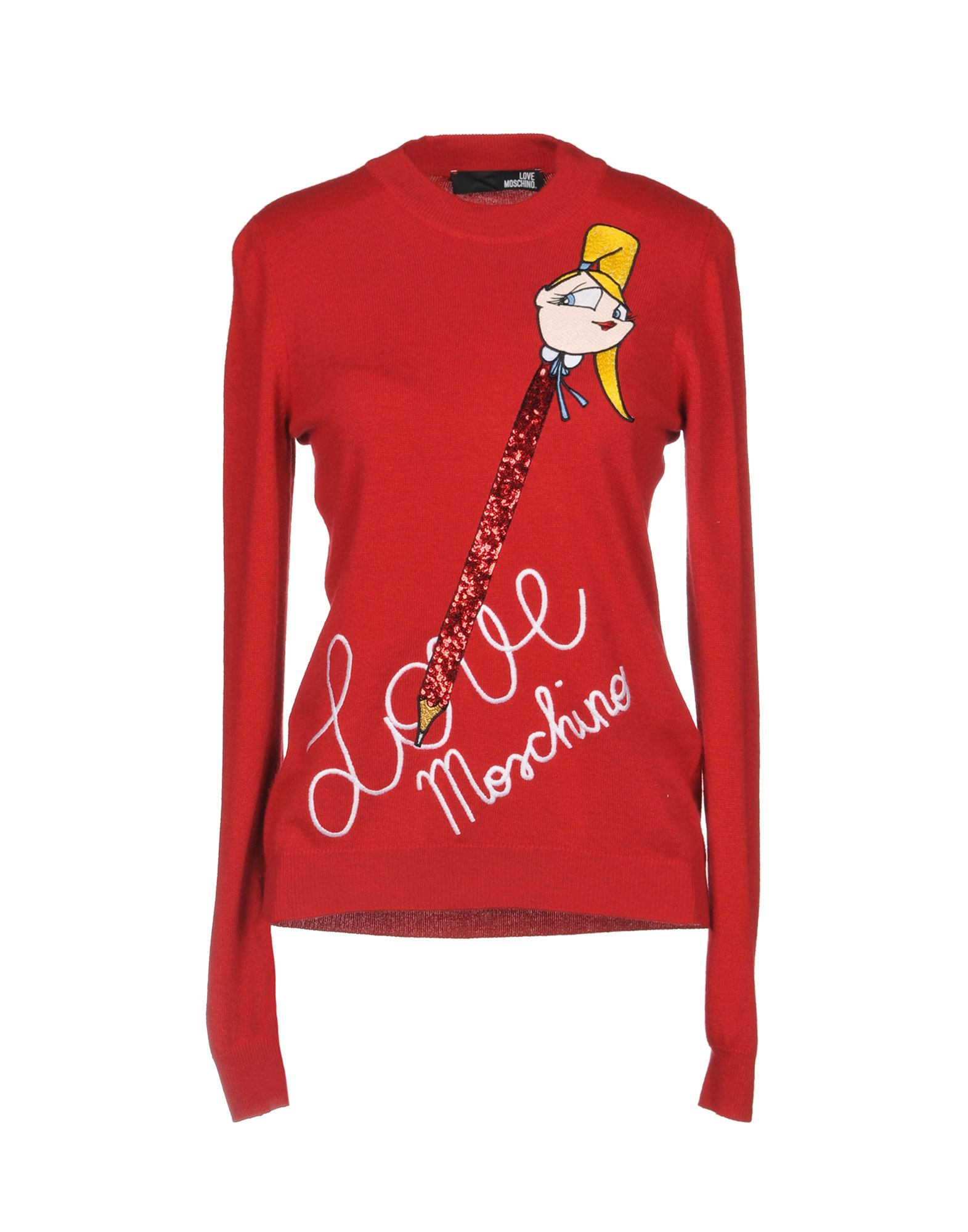 red moschino jumper