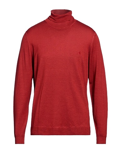 BROOKSFIELD Polo neck Rust 100% Virgin Wool