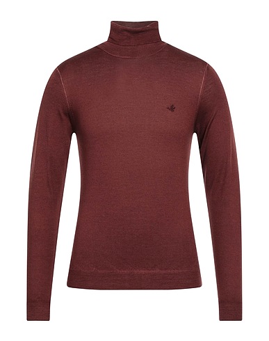 BROOKSFIELD Polo neck Burgundy 100% Virgin Wool
